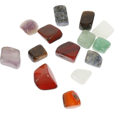 Pierres décoratives en cristal d'eau compatibles avec la décoration, 14 pierres de méditation résistantes à l'usure (1/5)