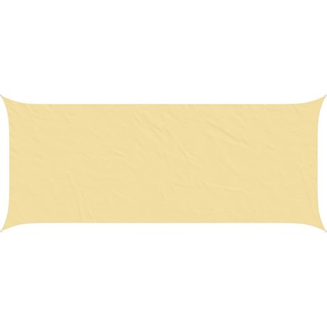 Vela da ombra solare Sabbia 6 x 2,5 m 100% Poliestere Oxford vidaXL