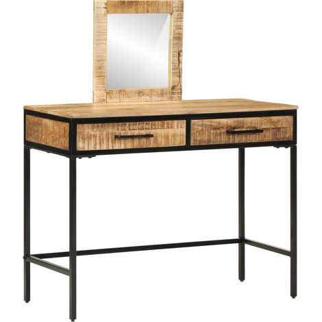 Schminktisch Braun 100 x 40 x 120 cm Massivholz Mango