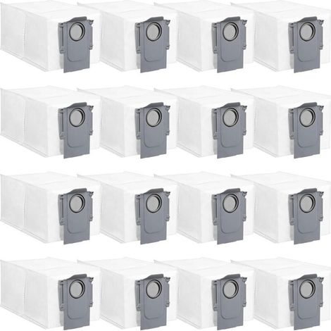 16 Sacs à Poussière Accessoires pour Roborock QV 35A/QV 35S/Saros 10R/Qrevo Curv/Qrevo Edge/S8 MaxV Ultra/S8 Max Ultra/Q Revo/Qrevo Pro/Qrevo MaxV/Qrevo S/Qrevo Master/Qrevo Slim, 3L Sacs
