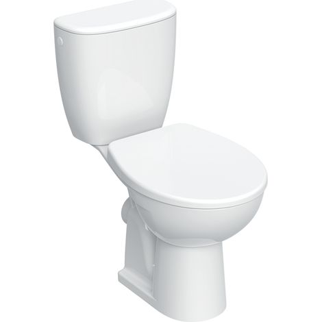 Pack WC au sol Geberit Bastia sortie horizontale avec abattant standard Blanc - GEBERIT 501.959.00.1