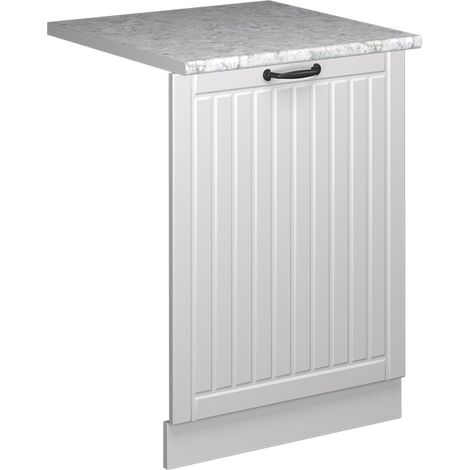 Panel frontal del lavavajillas Fame-Line, Blanco casa de campo, 60 cm , ET Mármol, Vicco