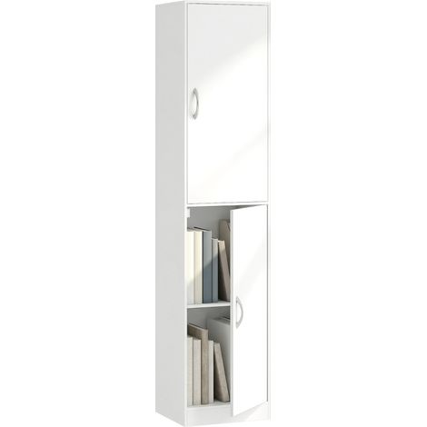 Libreria Alta 180 cm, moderna scaffalatura 5 ripiani regolabili per camera o studio. (1/5)