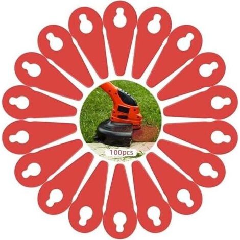 Lames de Tondeuse 100pcs Lame Coupe Bordure pour Jardin pelouse Tondeuse Accessoires (1/5)