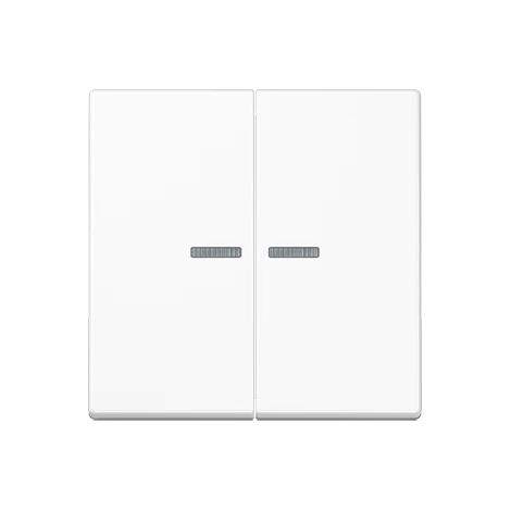 Jung Bilanciere per pulsante KNX, F10, con conduttore di luce, duroplastico, Serie A, bianco alpino A 102 KO5 WW