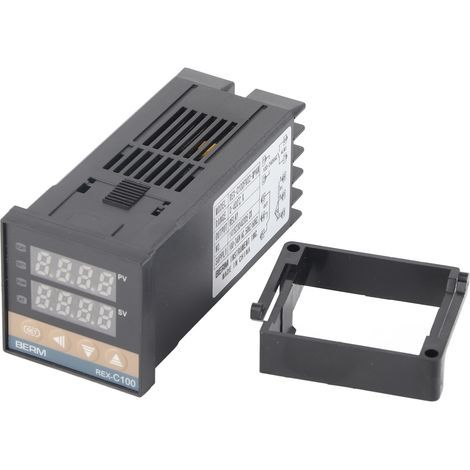 REX-C100 Digitaler PID-Temperaturregler, Thermostat, Temperaturregler 100-240V, Relaisausgang 1500VAC, 14 Bit (1/5)