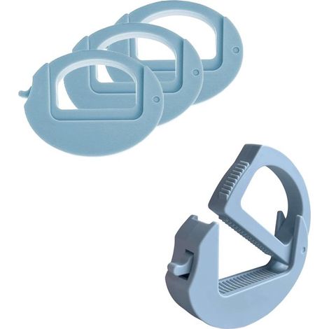 Pinces robustes pour sacs alimentaires, lot de 4 pinces de fermeture réutilisables avec poignée pour ranger les sacs de chips, de pain, de snacks, de (1/5)