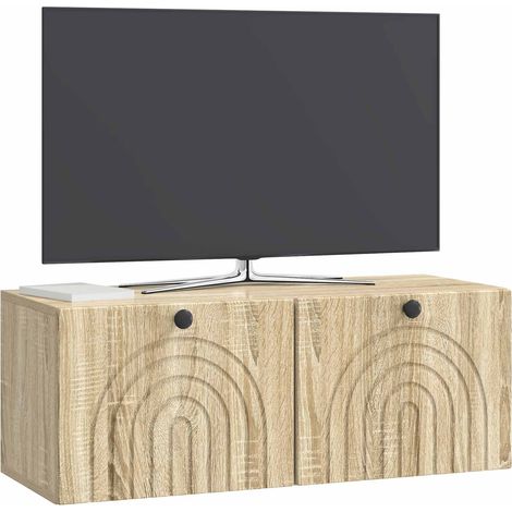 Maison Exclusive - Wandmontierter TV-Schrank Sonoma-Eiche 78,5 x