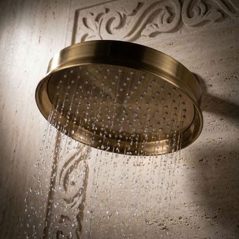 Douche Plafonnier PaulGurkes 20cm Retro Bronze Nostalgique (1/3)