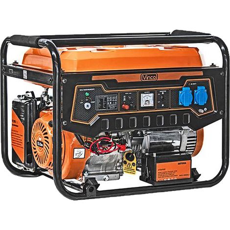 GENERATORE ELETTRICO VINCO 5,50 KW 390 CC BENZINA AVVIAMENTO ELETTRICO 24314 (1/4)