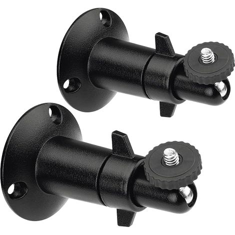 2x Support mural compatible caméra compatible avec - Support pivotant en aluminium avec filetage intérieur et extérieur de 1/4" (1/5)