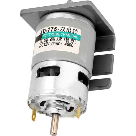 775 Motor 50W leistungsstarker Zweiachsen-Gleichstrommotor mit hohem Drehmoment (12V 4500 U/min mit Halterung) (1/5)