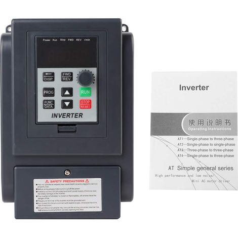 VFD Variable Frequency Converter,Single Phase Input Inverter 220V Three Phase 380V Output 8A 1.5kW VFD Frequency Inverter 400Hz PWM Control (1/5)
