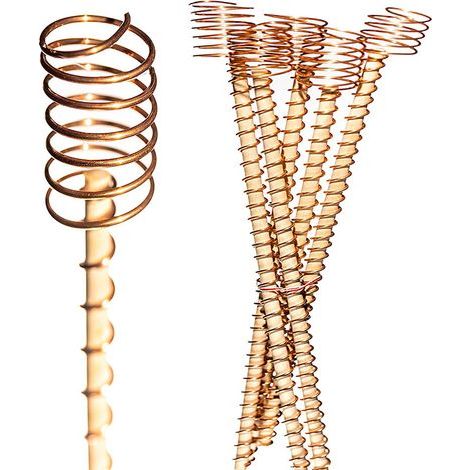 6x Plant Supports, Help Your Plants Grow - (12 inch) - Copper (1/5)