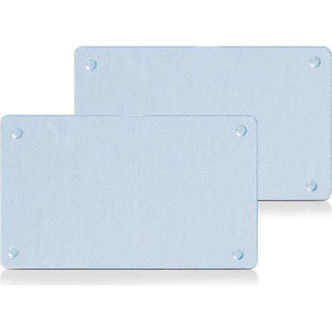 Set de 2 Planches à découper Verre de Sécurité Transparent 25 x 15 x 8 cm (1/5)