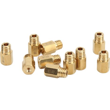 10 Stück/Satz Hauptvergaserdüsen, 5,2 x 0,75 mm Metallgewinde, für Mikuni VM TM TMX Vergaser. (1/5)