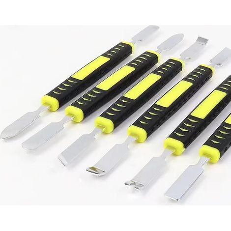 6 outils de démontage en métal à double extrémité, leviers fins pour réparation, ouverture de tablette, montre, téléphone et appareils électroniques (1/5)