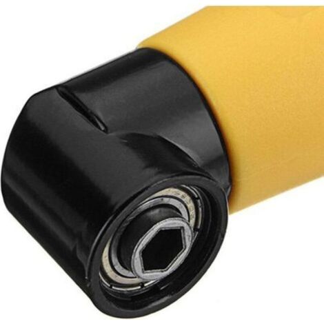 Perceuses à angle droit adaptateur coudé pour visseuse électrique avec porte-embout magnétique à changement rapide 1/4 6.35m (1/4)