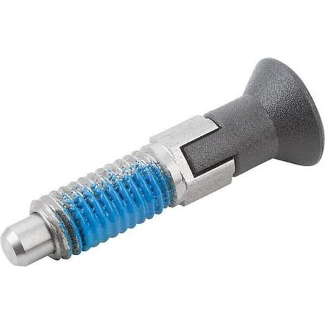 KIPP Arretierbolzen ECO M12 D=8 Form CP mit Rastnut O.K. (1/3)