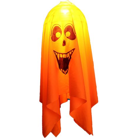 Luminaire Fantôme - LED Chaude - Suspension pour Jardin Fête Halloween - Hauteur 45 cm ou 90 cm - Alimentation Piles (1/5)