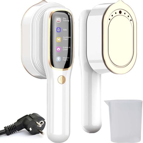 1 Défroisseur vapeur, 1000 W, réservoir 100 ml, 5 niveaux, tension 100-240 V, pour voyage et maison (1/5)