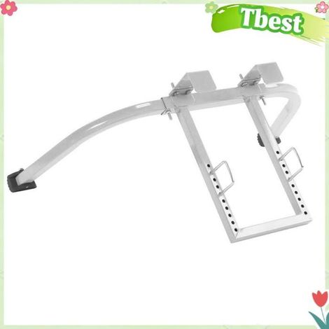 Tbest portée d'échelle Stabilisateur d'échelle en acier, crochet de toit, entretoise quincaillerie escabeau Gris argenté (1/5)
