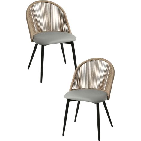 Packs Sillas Comedor - Pack 2 Sillas Misal - Gris oscuro (1/5)