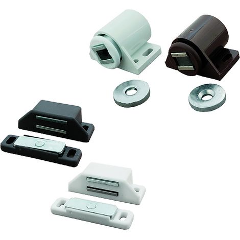 1BLISTER CHIUSURA MAGNETICA REGOLABILE forza kg 6 pz. 2 - bianco tondo