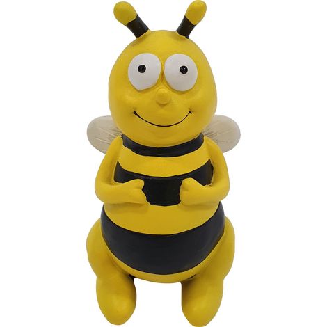 Figurendiscounter Biene sitzend, klein 13x7x7,5cm Polyresin wetterfest Dekofigur