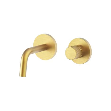Mitigeur lavabo encastré Honey Gold brossé, avec bec de 123 mm Paffoni série Jo JO104HGSP70 Honey Gold Spazzolato (1/2)