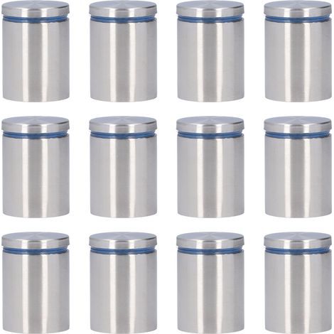 Clous publicitaires en acier inoxydable, 12 pièces, vis de support pour panneau mural 38x50mm pour chambre de supermarché (1/5)