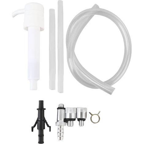 Bomba de aceite para engranajes de unidad inferior para botellas de litro estándar, adaptadores de 8 mm, 10 mm y 3/8 de pulgada para unidades fueraborda marinas (1/4)