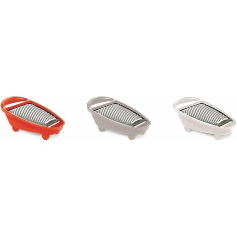 GRATTUGIA CON CONTENITORE IN PLASTICA 3 COLORI ASSORTITI (1/5)