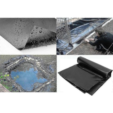 Tapis de sol paysager renforcé par une membrane en PVC, adapté aux bassins à poissons, aux jardins et aux piscines de différentes tailles, avec des dimensions de 3 mètres 10 mètres. (1/5)