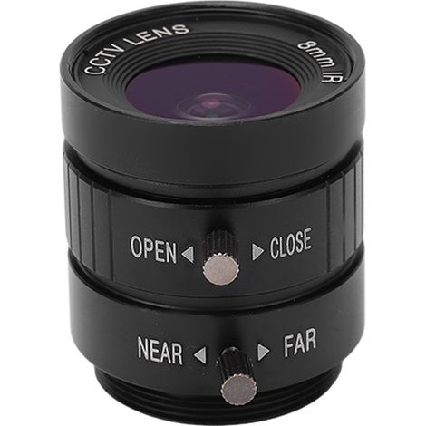 Objectif CS 3MP, focale de 8 mm, ouverture manuelle, mise au point fixe pour caméra de surveillance DIY (1/5)
