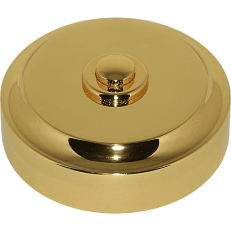 Bouton sonnette rond filaire laiton massif