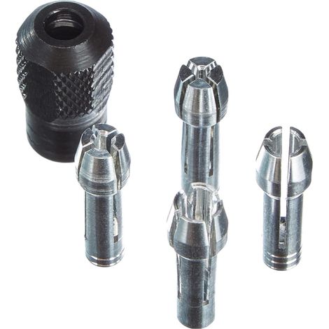 Modell 4485, Spannfuttersatz, Zubehörset, beinhaltet 4 Spannfutter und 1 Spannfuttermutter, geeignet für Rotationswerkzeuge.