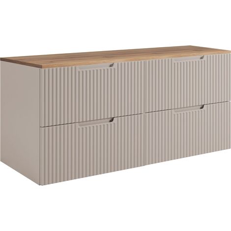 Mobile da bagno, cachemire/chêne Craft 120 (2 x 60) x 58,6 x 46 cm