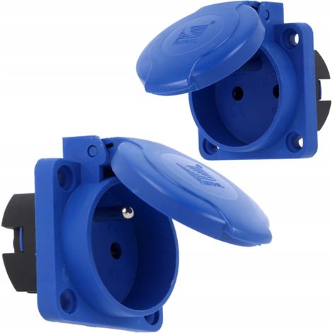 Toma de corriente para panel 16A 250V IP54 (1/4)