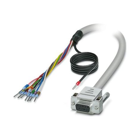 Câble série Sub-D à 9 broches vers Sans connecteur, longueur 6m, Phoenix Contact ( Prix pour 1 )