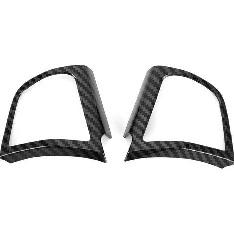 Moulure de panneau de volant style fibre de carbone, cache-boutons compatible avec BMW Série 5 F10 F18 (2013-2017), coins incurvés-AquaForge (1/5)