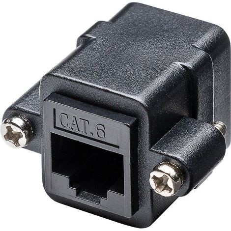 Delock Adattatore RJ45 F/RJ45 F da Pannello Cat.6 UTP (1/2)