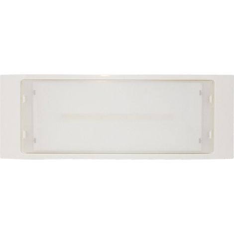 Trade Shop - Lámpara De Techo De Emergencia Led 4w Empotrable Pared Ip40 De Lite 6500k - (1/5)