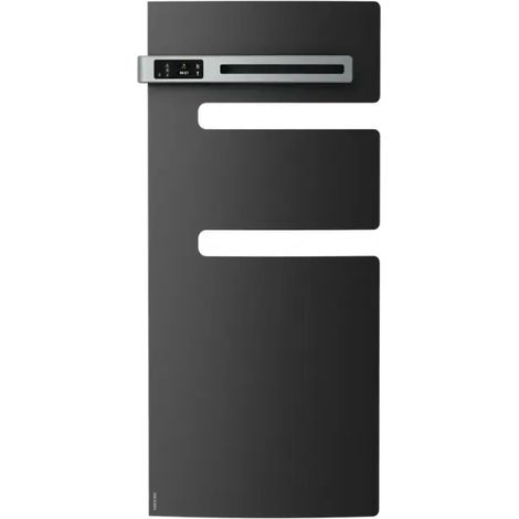 Radiateur sèche-serviettes connecté Serenis mât gauche 1500W anthracite ATLANTIC 850510 (1/3)