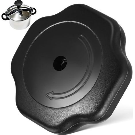 pieza，Perilla para tapa de sartén，Reemplazo de asa para tapa de olla，Perillas de repuesto，Soporte para tapa de olla，Asa para tapa de olla，Negro (1/5)