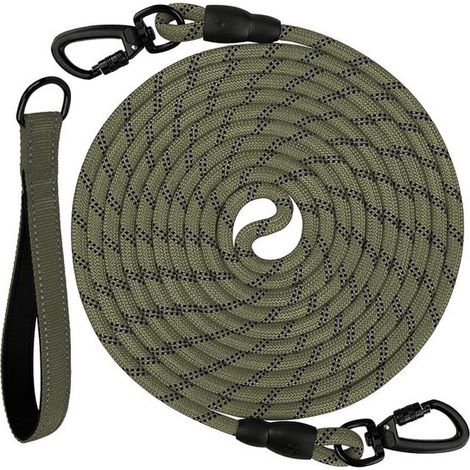 Sander Shop Trainingsleinen für Hunde, gepolsterte lange Hundeleine, 5 m, 10 m, 15 m, 20 m, für Training, Spielen, Camping, Anbinden im Garten, O (1/5)