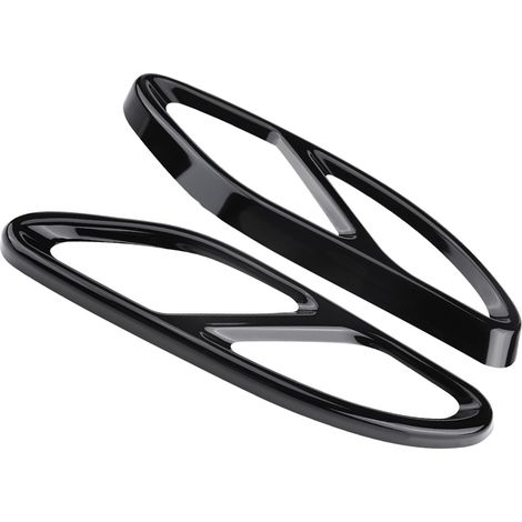 1 paire coques sortie échappement noires pour Mercedes Benz GLC C E Classe C207 Coupé 14-17 (1/5)