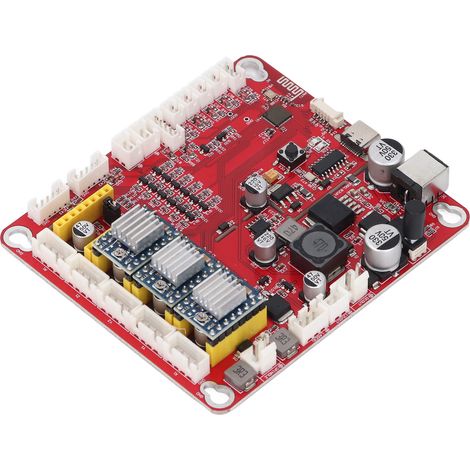 Carte de contrôle pour machine de gravure 3 axes PWM TTL, contrôle de signal hors ligne, carte mère 3 axes avec câble USB 12V-36V 0A-8A (1/5)