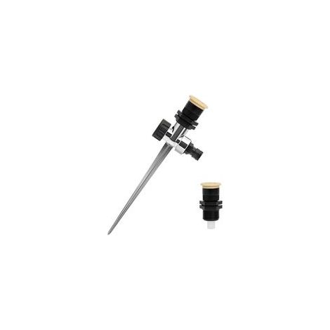 Arroseur de Jardin, Irrigateur Arroseur, Sprinkler Piquet, Lot de 2 Arroseurs à Arc Circulaire + 1 Piquet en Métal, Plage D'irrigation Réglable en de 0 à 360 Degrés (1/4)