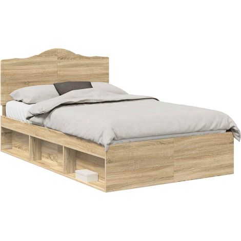 Maison Exclusive - Estructura de cama Sonoma 120 x 200 cm Madera (1/5)